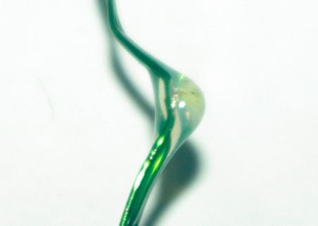 Diody mini LED na zielonym, giętkim drucie