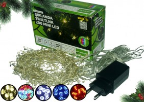 Zewnętrzna girlanda mini LED, różne kolory