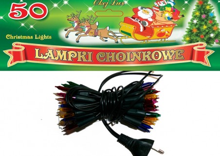 Tradycyjne lampki choinkowe - 50 żarówek Tradycyjne lampki choinkowe - 50 żarówek
