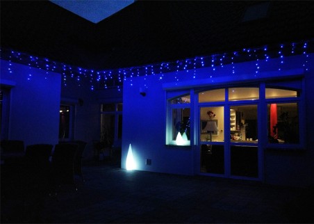 Kurtyna Sople LED - kolor niebieski, wyłącznik czasowy